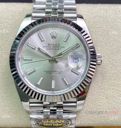 NEW Clean Factory Rolex Datejust II 41 Swiss 3235 Silver Dial Jubilee Bracelet 1-1 best edition Clean Datejust Watch 1