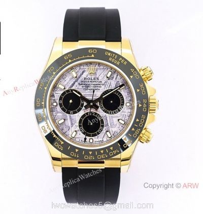 (EW) Swiss Copy Rolex Cosmograph Daytona MeteoriteGold 116518ln EWF 7750 Watch 40mm for Men 1