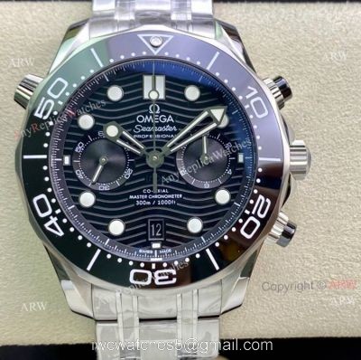 New Black Dial Omega Seamaster OMF Factory Replica Watches Clone Omega 9900 For Men 1