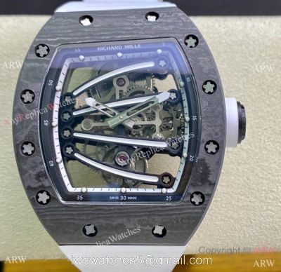 Super Clone Richard Mille Rm59-01 Tourbillon Yohan Blake Watch Carbon 42mm 1