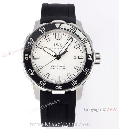 JVS Factory IWC Aquatimer Automatic 2000m White Bezel Rubber Watch 2022 New! 1