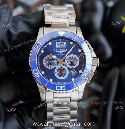 High Quality Replica Longines Hydroconquest 41mm Blue Face Stainless Steel Watch For Men 1