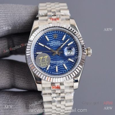 2021 New! Swiss Quality Rolex Datejust 41 Watch Blue Motif Dial Jubilee Strap Citizen 8215 Movement 1