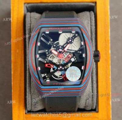 High Quality Replica Franck Muller Watches For Men Franck Muller Gravity Skeleton Carbon Case 1