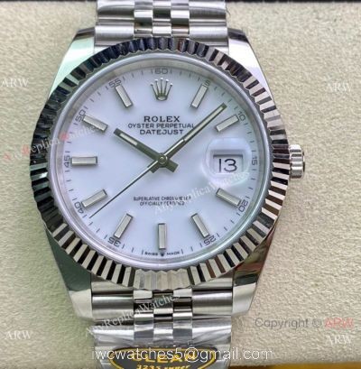 NEW Clean Factory Rolex Datejust II 41 White Dial Jubilee Watch 904L Stainless Steel 3235 Movement 1