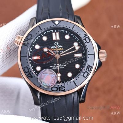 Swiss Quality Replica Omega Seamaster Diver 300m Watch Black Venom 42mm 1