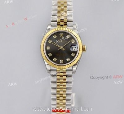 (EWF) New Datejust Rolex With Jubilee Bracelet Grey Diamond Face Swiss Clone Watches 1