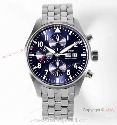 ZF Factory v2 IWC Pilots 7750 Replica Watch Bucherer Blue Dial Stianless Steel 1