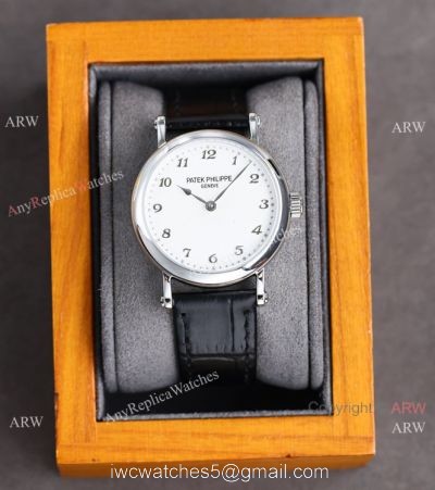 Swiss Patek Philippe Ultra-Thin Automatic Lady Watch Calatrava 7200R White Dial 1
