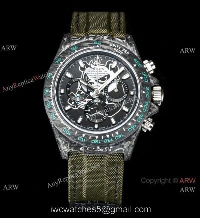 TW Factory Rolex Daytona Swiss 7750 Watch Carbon-Lime Case Panda Face 40mm 1