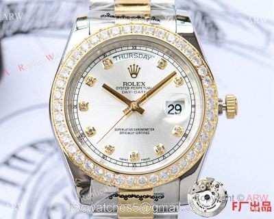 NEW UPGRADED Fake Rolex Presidential DayDate II 2-Tone Watches DJII 41mm 1