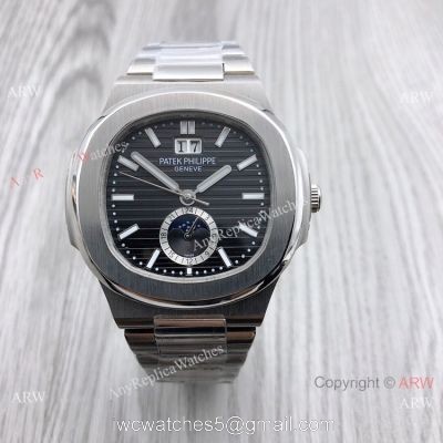 Patek Philippe Annual calendar Nautilus 8215 Black Dial Watches 42mm 1