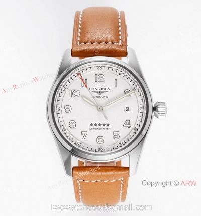 Swiss Grade Replica Longines Spirit White Dial Watch Vintage Style 1