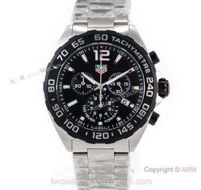 Swiss Grade Tag Heuer Formula 1 QUARTZ Watch Stainless Steel Black Bezel 1