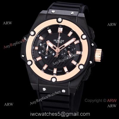 Best Copy Hublot Big Bang King Power VK Chronograph Watch Black and Rose Gold 1