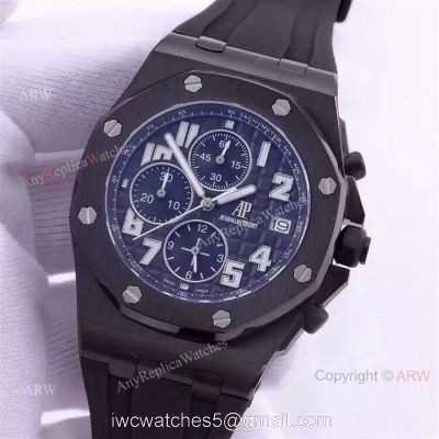 Replica Audemars Piguet All Black Watches Royal Oak Offshore Chronograph 1