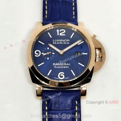 NEW! Luminor Marina PAM01112 Rose Gold Fake Panerai Watch 1