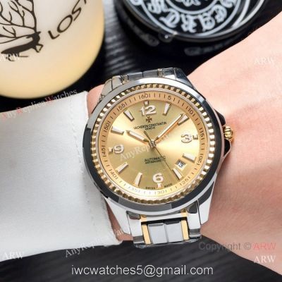 Vacheron Constantin Geneve Replica Watch Two Tone Gold Face 1