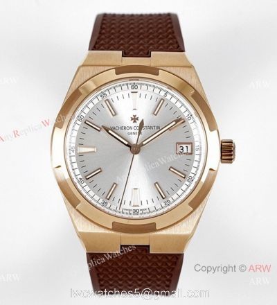 Grade 1A Copy Vacheron Constantin Overseas Ultra-thin 8F Swiss 9015 Watch Rose Gold 1