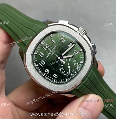 Grade AAA Copy Patek Philippe Aquanaut Chrono 42mm Watch 5968g Green Version 1