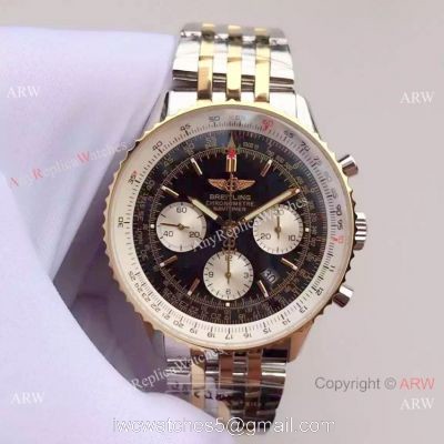 Best Replica Watches China Dealer JF Factory Breitling Navitimer 01 2-Tone Watch 1