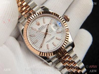New Copy Rolex Datejust 36 2021 Motif Dial Two Tone Rose Gold Dial 1