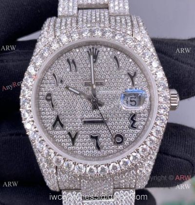 Iced Out Rolex Datejust II Middle East Arabic Watch 2836 Movement 1