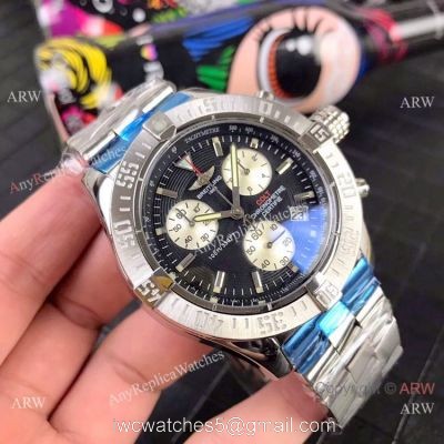 High Quality Breitling Colt Stainless Steel Black Dial Watches 45mm 1