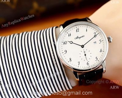 Replica Breguet Classique SS White Arabic Dial Watches 40mm 1