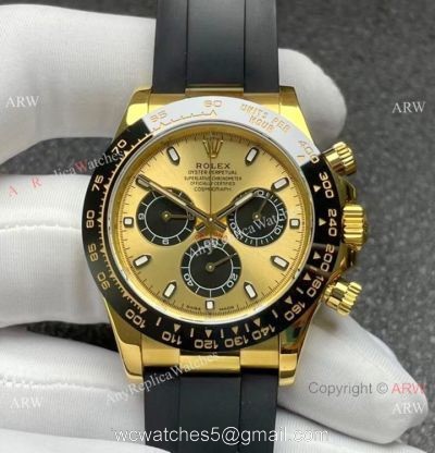 Noob Factory 1:1 Cal.4130 Rolex Daytona Gold Case Panda Dial watch 40mm for Men 1