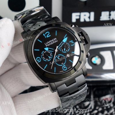 Highest Quality Panerai Luminor All Black Swiss 9100 Watches 1
