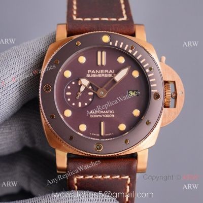 Best Replica Panerai Luminor Submersible PAM 968 Watch Rose Gold 1