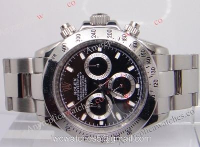 High Quality Rolex Daytona Stainless Steel Black High Quality Rolex Replica watch 1