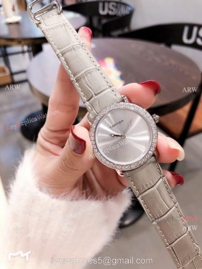 2019 New Cartier SS Diamond Watches Japan Quartz Best Replica 1