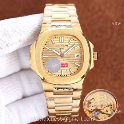 Swiss Quality Copy Patek Philippe Nautilus x Supreme Citizen Watch Yellow Gold 1