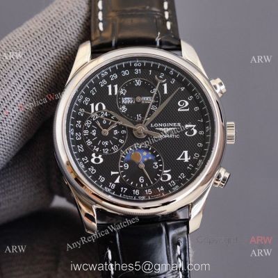 Swiss Quality Longines Master Moon Phase 40 Watch Citizen Black Dial 1