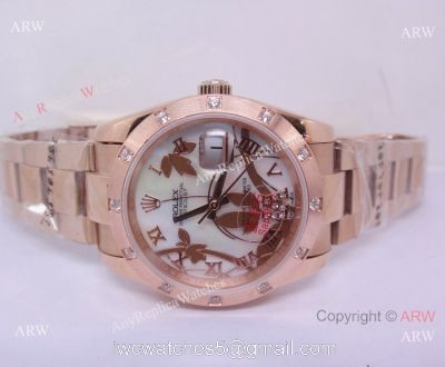 Rose Gold Rolex Datejust Goldust Dream Dial Watch 1