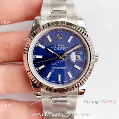 NEW Upgraded 3235 V3 Rolex Datejust 41 Stainless Steel Blue Dial Rolex Grade 1 Watch 1