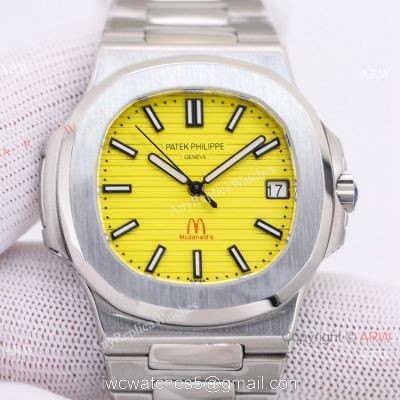 2022 New! Swiss Patek Philippe Nautilus Mcdonalds Edition Watch Lemon Dial 1