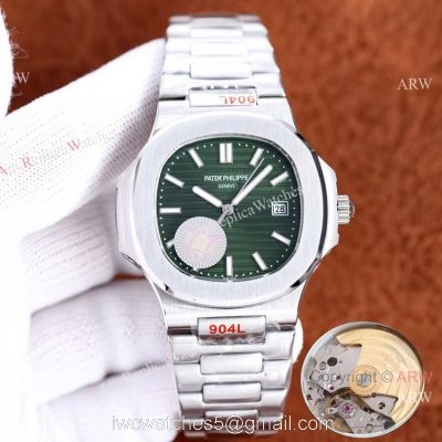 Swiss Quality Patek Philippe Nautilus Olive Green Dial 40mm Watch with 8215 1