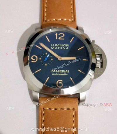 Replica Officine Panerai Pam1312 Luminor Marina Watch Black Dial 44mm 1