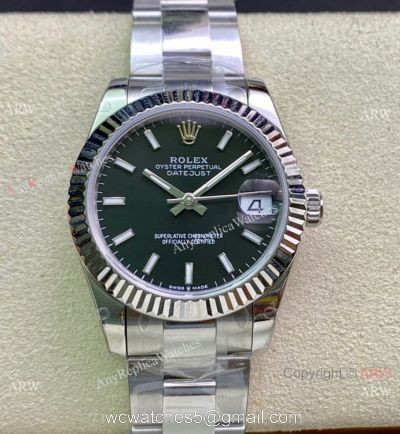 Swiss Rolex Datejust 36mm 2836 Movement Black Dial Oyster Band 1