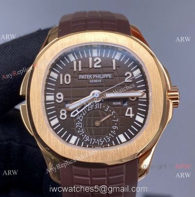 ZF Factory Patek Philippe Aquanaut 5164A Men Watch Rose Gold Chocolate Dial 40.8mm 1