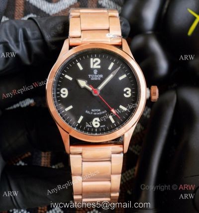 2021 New! Copy Tudor Rotor Self winding Rose Gold 42 Watch Vintage Tudor Wrist 1