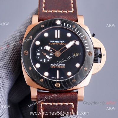 New Panerai Submersible Goldtech PAM1070 Rose Gold Watch 44mm 1