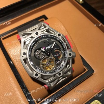 Swiss Copy Hublot Techframe Ferrari 70th Anniversary Watch SS Skeleton Case 1