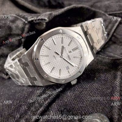 Best Quality Audemars Piguet Royal Oak Replica Watches 42mm Stainless Steel White Face 1