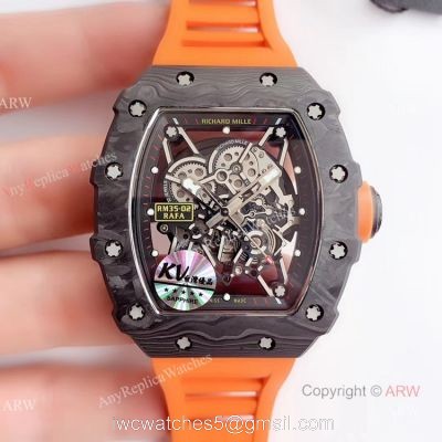 KV Factory New Replica Richard Mille Orange Watch RM035-02 For Men 1
