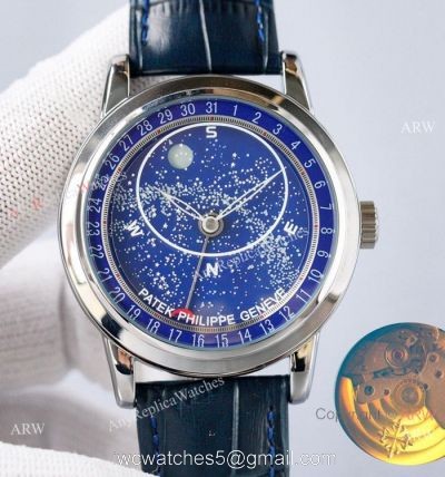 Copy Patek Philippe Grand Complications Celestial Blue Dial 8215 watch 1