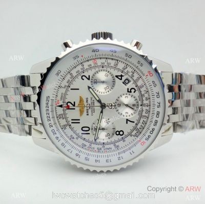 Breitling chronometer Navitimer Silver Dial Replica Watch 42mm or 46mm XL 1